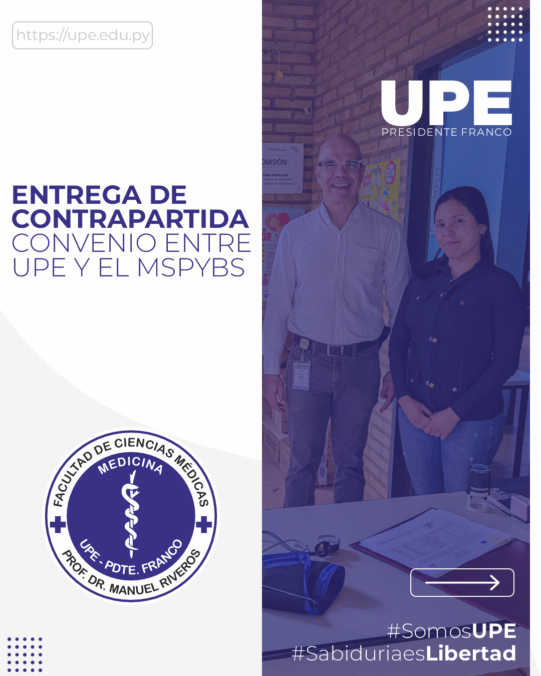 Medicina UPE realiza entrega de Contrapartida